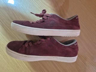 Zapatillas de ante burdeos Scalpers TALLA 34
