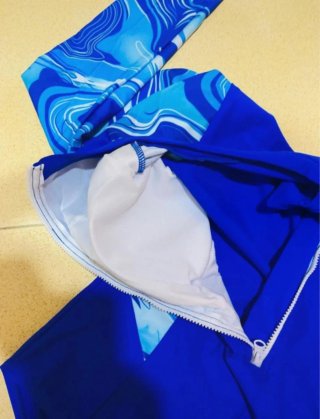 Bañador surf manga larga azul