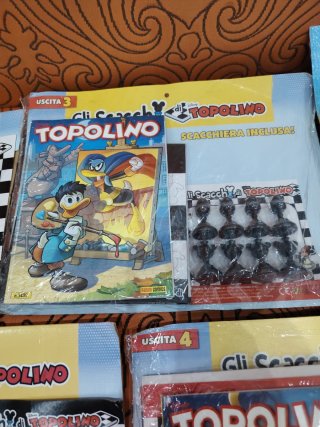 Collezione completa scacchi Topolino