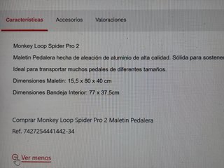 Maletín Pedales Monkey Loop Spider Pro 2