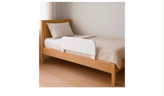 Barrera de Cuna Bebé Madera y Metal