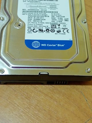 UNITÀ HDD WESTERN DIGITAL MOD. WD5000AAKS 500GB