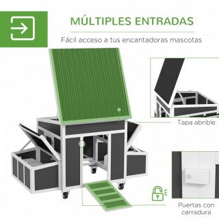 Gallinero Exterior 147x93,5x89,5cm