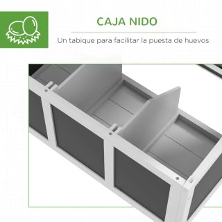 Gallinero Exterior 147x93,5x89,5cm