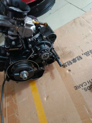 Motor Derbi Euro2 con eje de balance