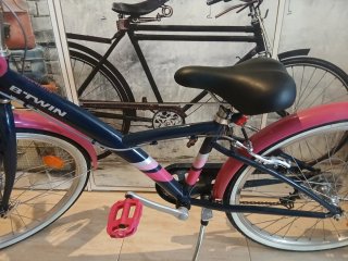 Bicicleta Niña BTWIN Rosa y Azul