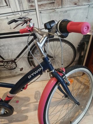 Bicicleta Niña BTWIN Rosa y Azul