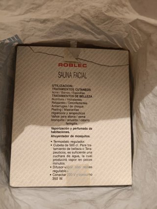 Sauna Facial Roblec Vintage Blanca