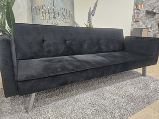 Sofá Cama de 3 Plazas Negro