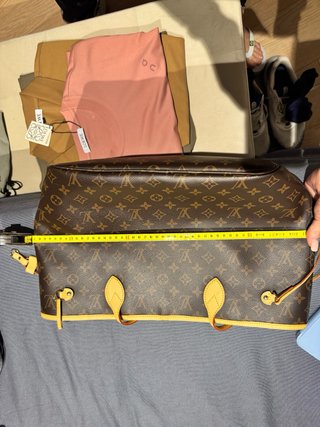 Bolso Louis Vuitton Neverfull Marrón/Rojo