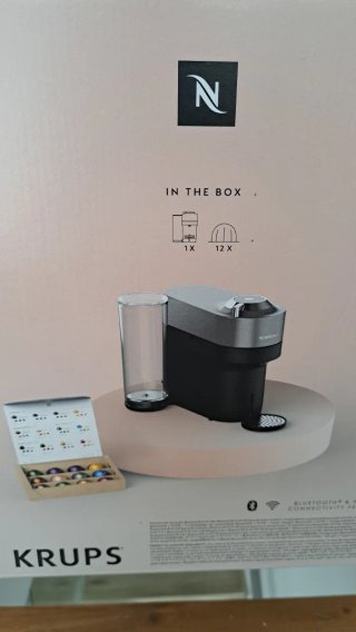 Cafetera Nespresso Krups Vertuo Pop+ Titan