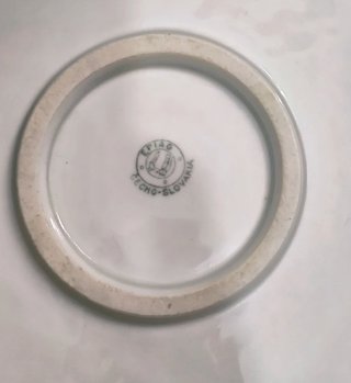 Palangana Antigua Porcelana EPIAG Checoslovaquia