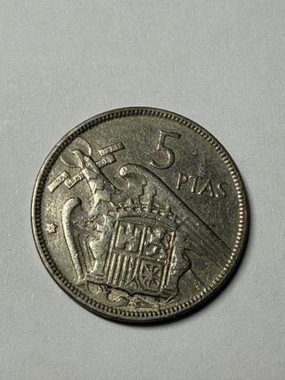6 Monedas 5 Pesetas Franco 1957