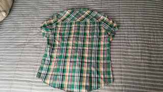 Camisa cuadros Boteli manga corta