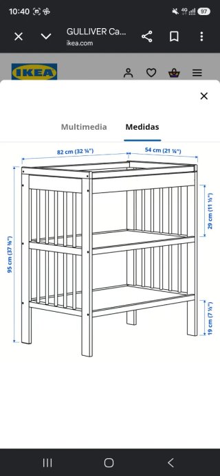 Cambiador Gulliver Ikea