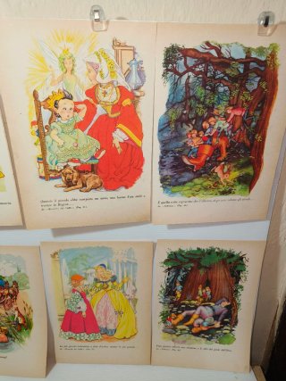 23 Pagine illustrate Fiabe Anni 50