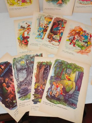 23 Pagine illustrate Fiabe Anni 50