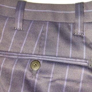 Pantalone Cesare Attolini righe blu taglia 58/62
