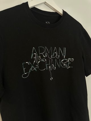 Camiseta Armani Exchange Negra Hombre