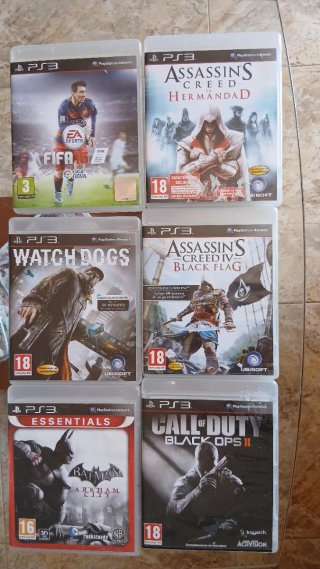 Juegos PS3: FIFA 16, Assassin's Creed...