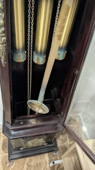 Reloj de Pie Antiguo Caoba