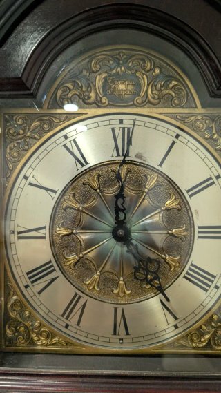 Reloj de Pie Antiguo Caoba