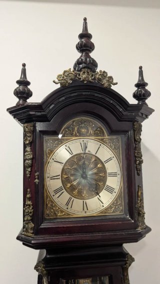 Reloj de Pie Antiguo Caoba