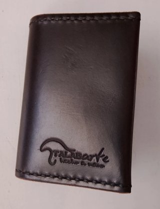 Cartera de cuero negra