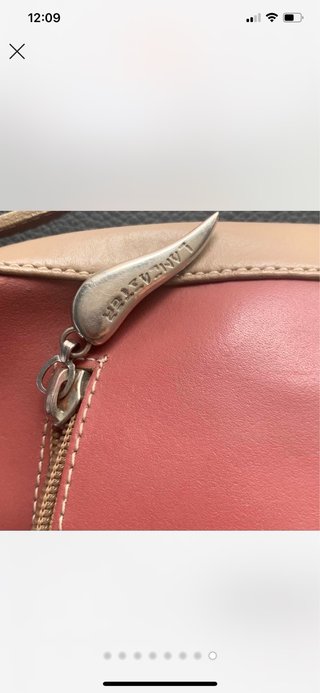 Bolsa tiracolo Lancaster rosa e bege