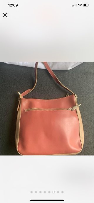 Bolsa tiracolo Lancaster rosa e bege