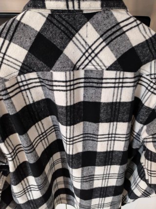 Sobrecamisa Jack & Jones cuadros blanco y negro
