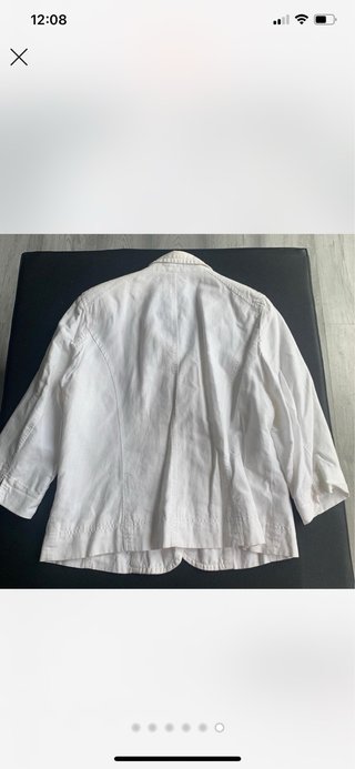Blazer Linho Biaggini Italy Branco