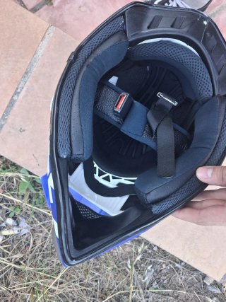 Casco Motocross Spark Azul + Gafas