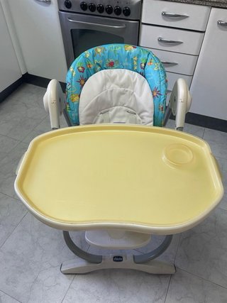 Trona Chicco azul estampada
