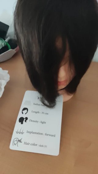 Maniquí cabeza peluquería negro