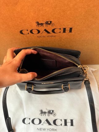 Bolso Tote Darcie Negro Coach