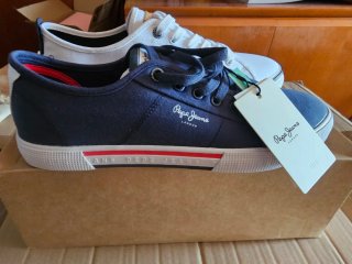 Zapatillas Pepe Jeans Azul y Blanco