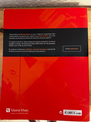 Libro Matemáticas para prueba de acceso