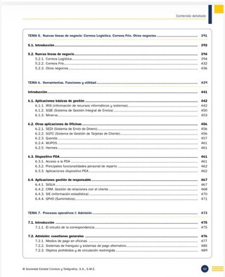 Temario oposiciones correos Interesados habladme