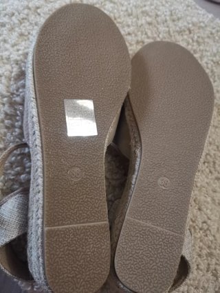 Alpargatas de piel mujer beige/dorado