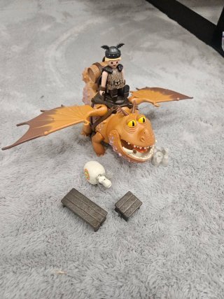 Playmobil Dragón con Jinete Vikingo