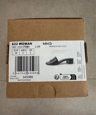 Sandalias negras Mango Nuevas