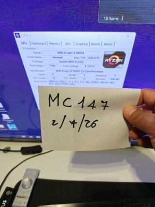 MSI X570 ACE, CPU 5900X, 32GB RAM Trident Z