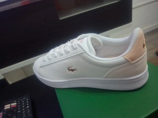 Zapatillas Lacoste Talla 38/39 Blancas Rosas