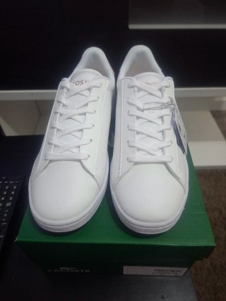Zapatillas Lacoste Talla 38/39 Blancas Rosas