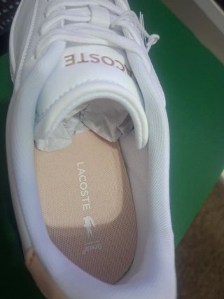 Zapatillas Lacoste Talla 38/39 Blancas Rosas