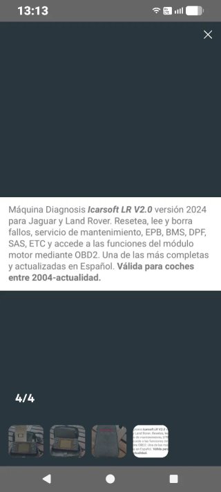Máquina diagnosis iCarsoft LR V2.0