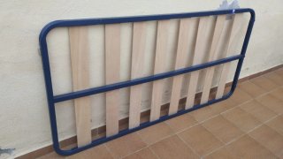 Somier metálico con lamas de madera