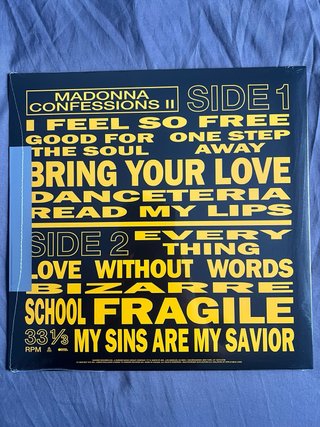 Madonna Confessions II Spotify Milky Clear Vinyl
