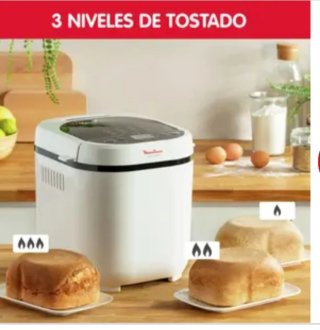 Panificadora Moulinex con accesorios